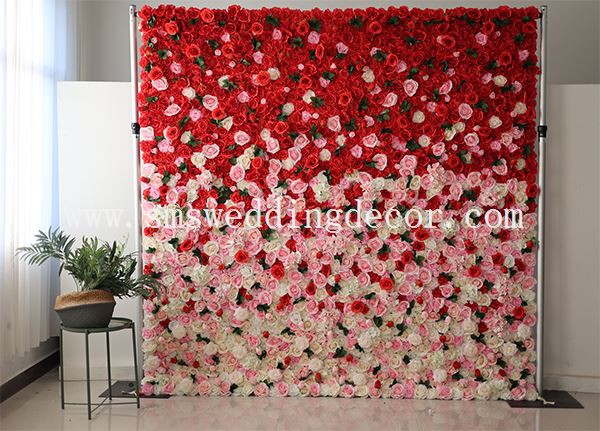 red rose flower wall backdrop