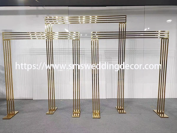 gold wedding arches