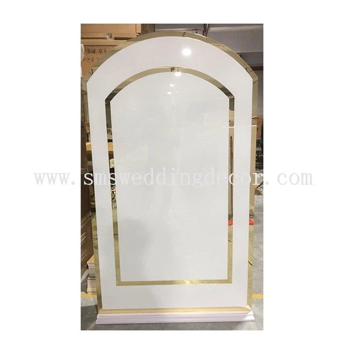 white arch backdrop