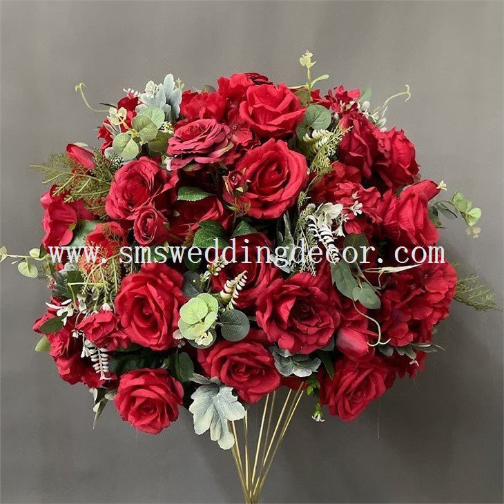 silk flower ball centerpieces(001)