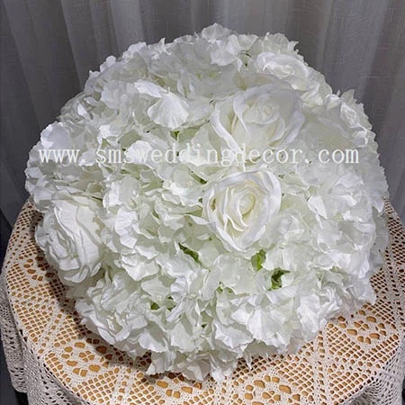 White Hydrangea and White Rose Centerpiece White Hydrangea and White Rose Centerpiece