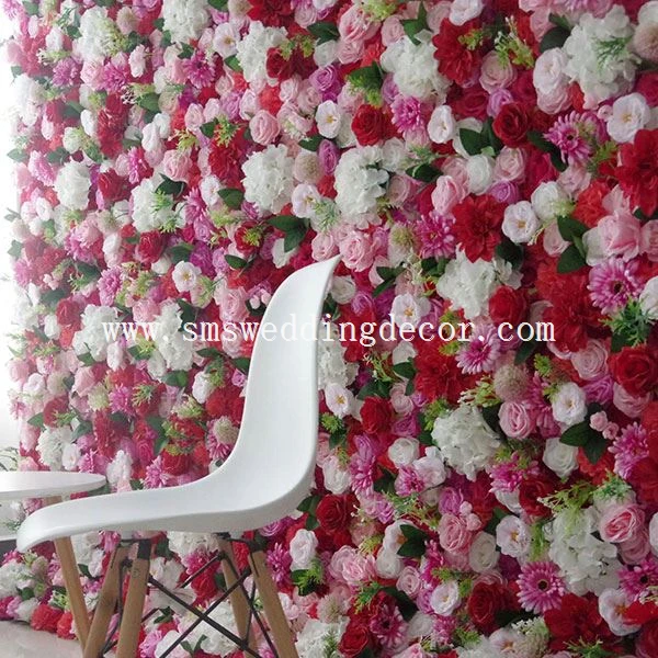 artificial flower backdrop