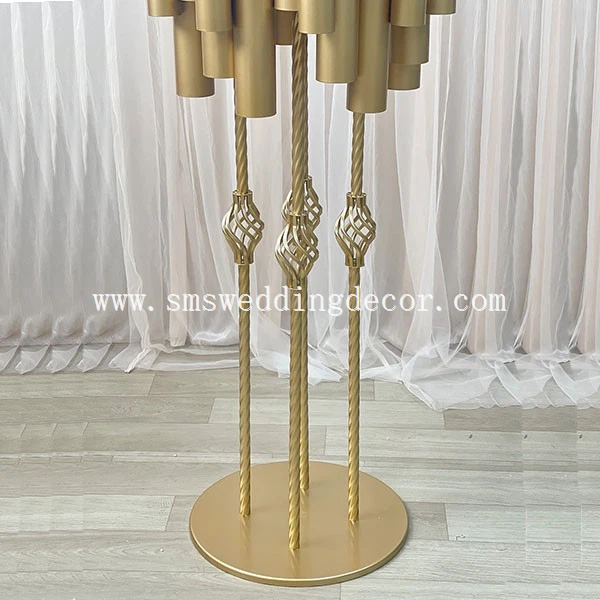 metal flower stand centerpieces