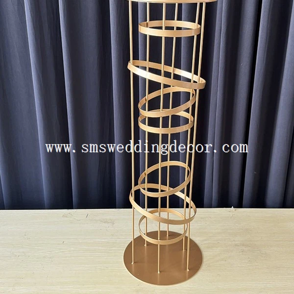 wedding flower stand gold