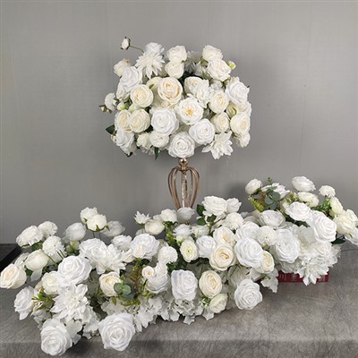 कृत्रिम पुष्प पंक्ति सजावट