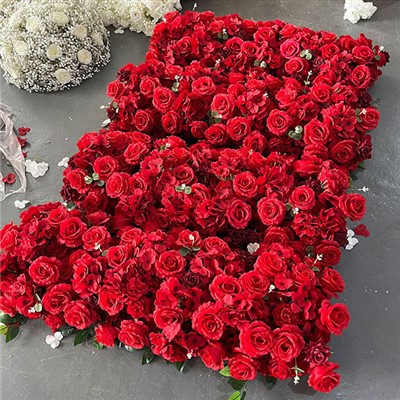 शादी के लिए लाल हाइड्रेंजिया गुलाब धावक