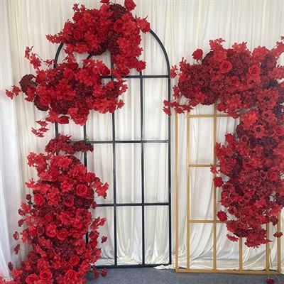 लाल हाइड्रेंजिया गुलाब धावक