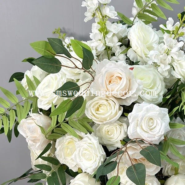 white and green wedding flower centerpieces