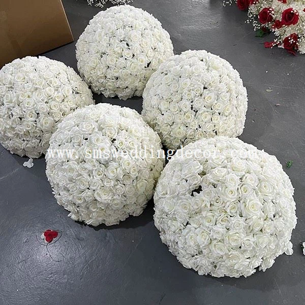 silk flower ball centerpieces